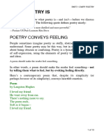 What Poetry Is CWPP Part 1