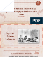 Sejarah Bahasa Indonesia