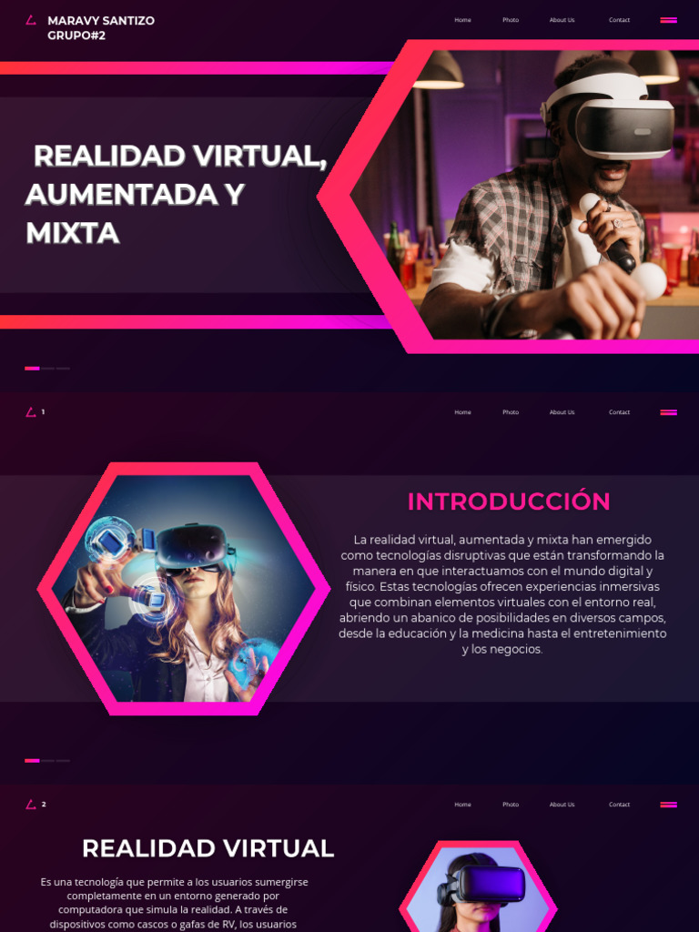 Realidad Virtual, Aumentada y Mixta | PDF | Realidad virtual | Realidad ...