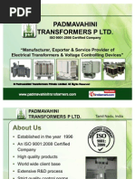 Padmavahini Transformers Private Limited Coimbatore India