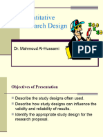 Quantitative Research Design I