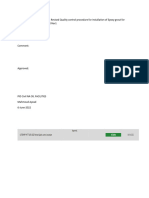 CAT-SBWIP-PMT-T-4256-2022 Revised Quality Control Procedure For Installation of Epoxy Grout For Equipment Machinery Support Rev1