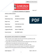 MBA - Eco Individual Assignment 1 by Thu Thu Myat Noe