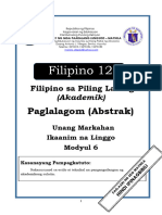 FILIPINO 12 - Q1 - Mod6 - Akademik