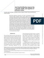 16. Can multi-micronutrient food fortification improve the micronutrient status, growth, health, and cognition of schoolchildren A systematic review