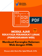 Modul Ajar Rekayasa Perangkat Lunak - Membuat Kerangka Halaman Web Dengan HTML - Fase F