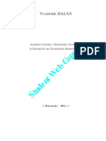 Algebra Liniara Geometrie Analitica Si Elemente de Geometrie Diferentiala