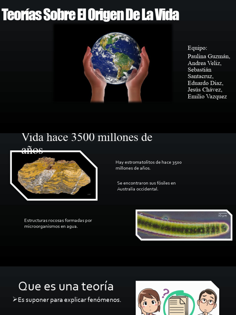 Teorías Sobre El Origen de La Vida Remaster | PDF | Naturaleza | Biología
