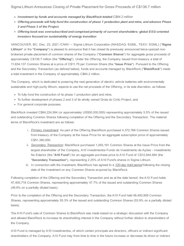 press-release-closing-private-placement-pdf-securities-act-of-1933