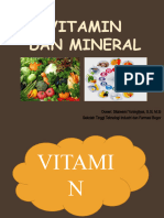 PERTEMUAN 1 (Vitamin, Metabolisme, Pencernaan) 2024 (Biokimia Umum)