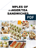 Canape and Other Techniques in Making Sandwiches