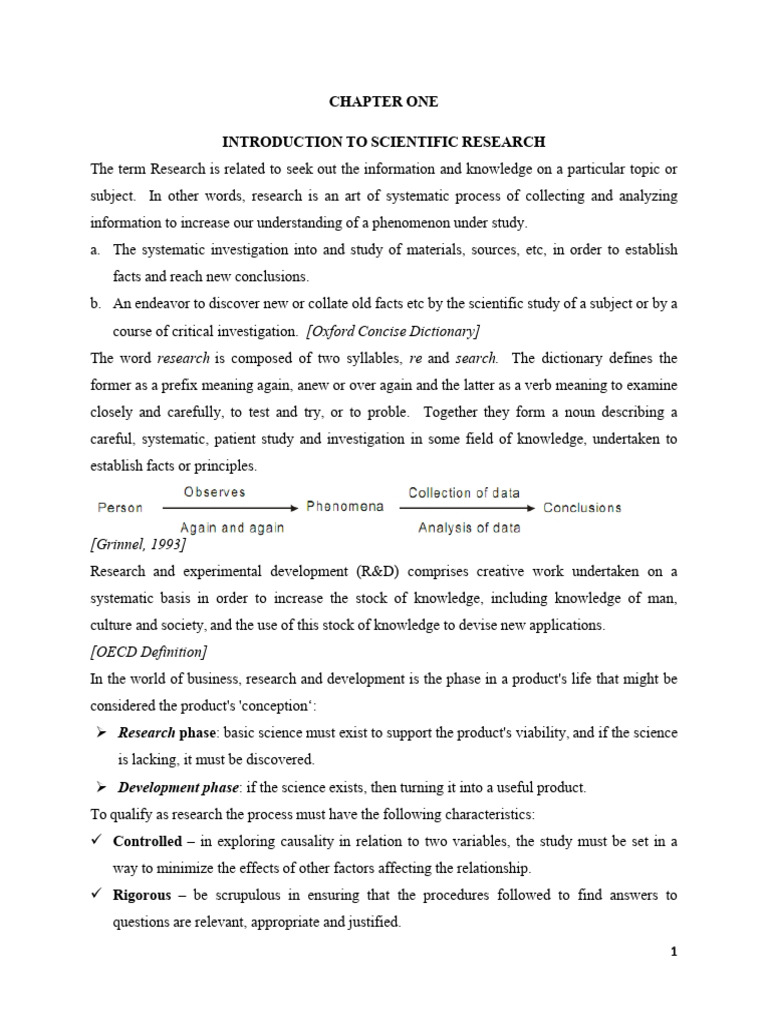 Introduction to Scientific Research | PDF | Methodology | Scientific Method