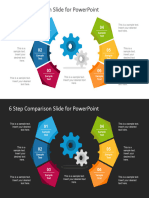 Presentasi 6 Step Creative Comparison Diagram For Powerpoint