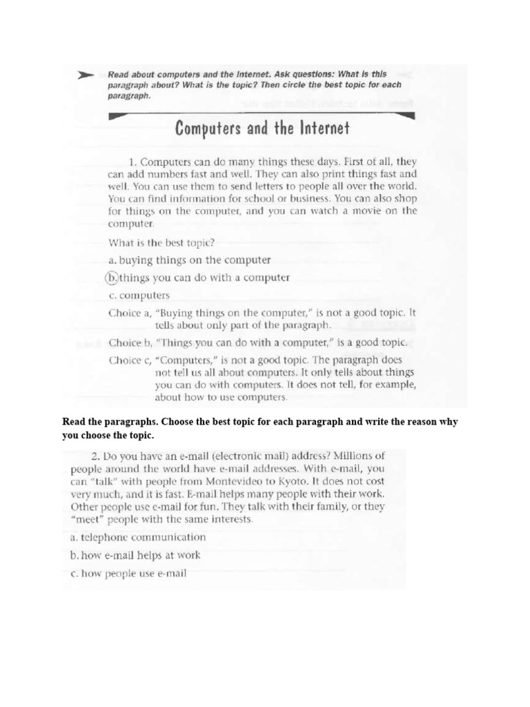 Best Topics for Email and Internet Use | PDF