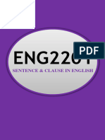 ENG2201 - Sentence and Clause in English