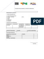 Propuesta de Esquema para Elaborar La Sesión de Aprendizaje Jorge Basadre