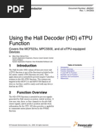 Using The Hall Decoder (HD) eTPU Function: Covers The MCF523x, MPC5500, and All eTPU-equipped Devices