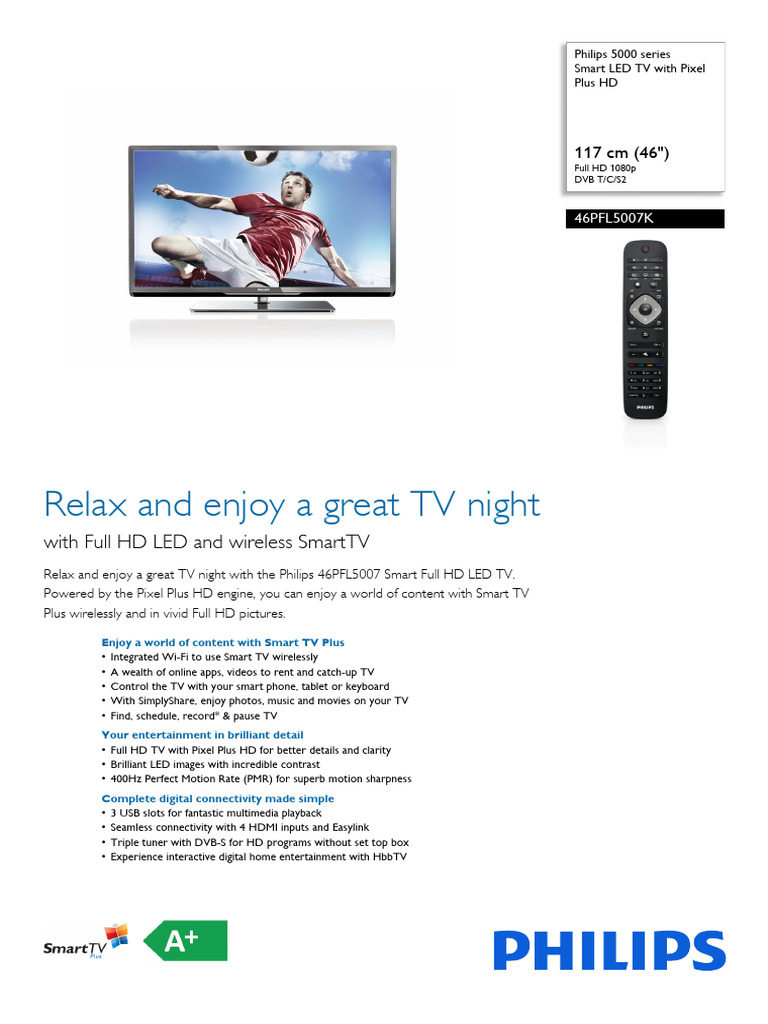 Relax and Enjoy A Great TV Night: With Full HD Led and Wireless Smarttv ...