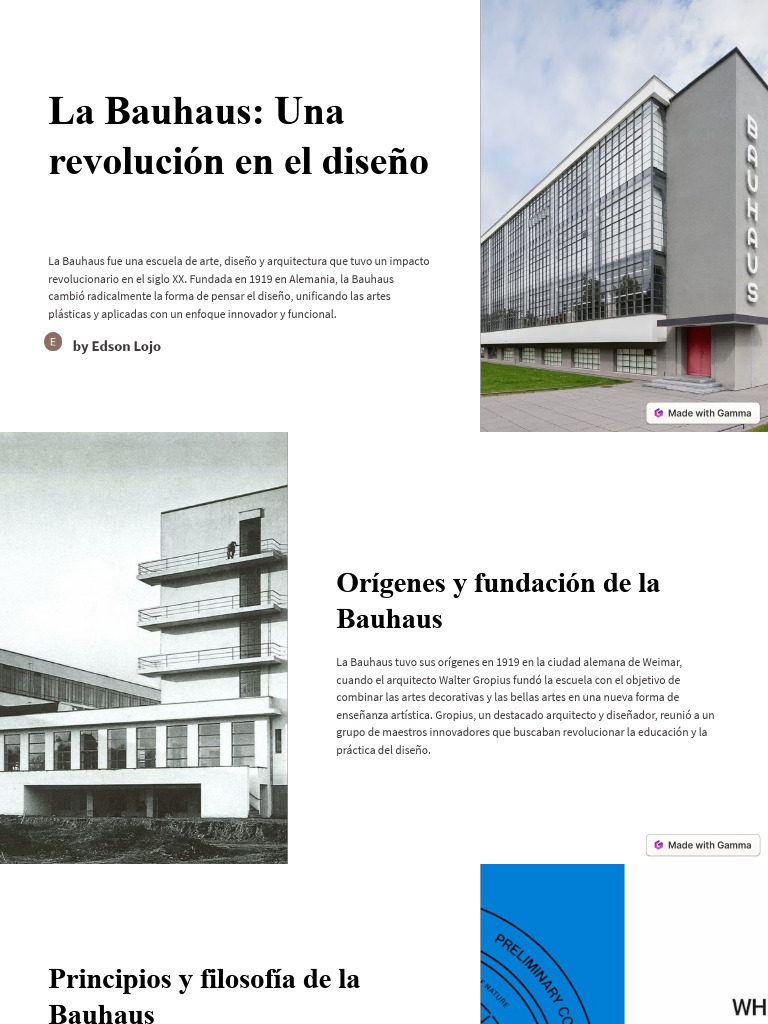 La Bauhaus Una Revolucion en El Diseno | PDF | Diseño | Estilo