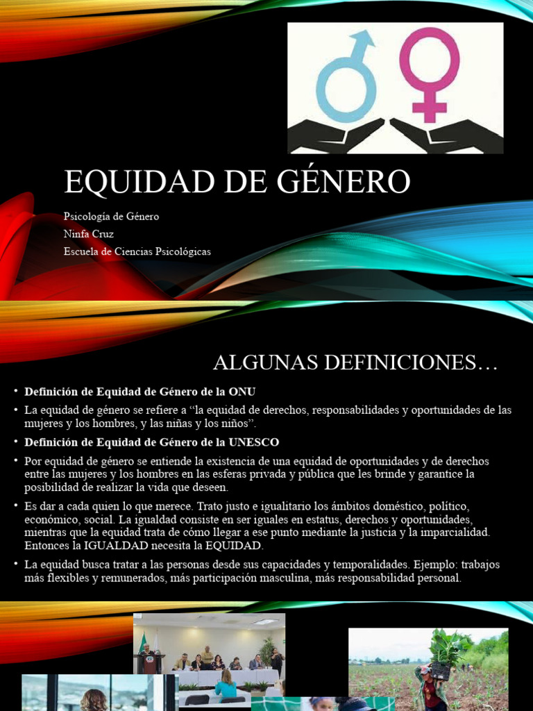 Equidad de Género | PDF | Estudios de género | Igualdad de género