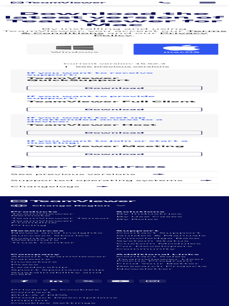 Download TeamViewer for Mac 15.52.3 | PDF