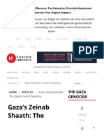 Gaza's Zeinab Shaath: The Urgent Call of Palestine - Palestine Chronicle
