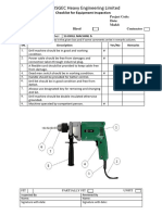 Equipment Inspection Checklist - 13
