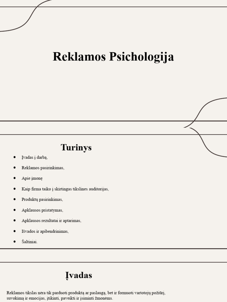 Reklamos Psichologija | PDF