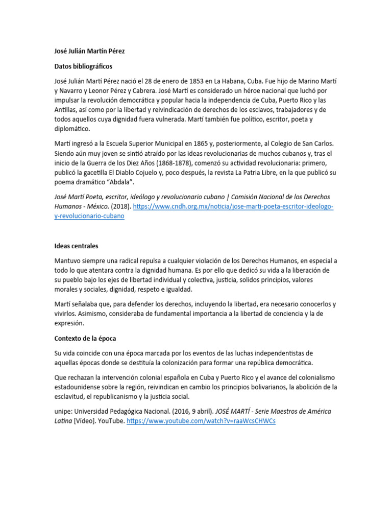 José Julián Martín Pérez | PDF | Cuba | Libertad