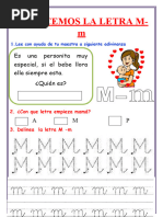 Lecturitas de Palabras Con M y S | PDF