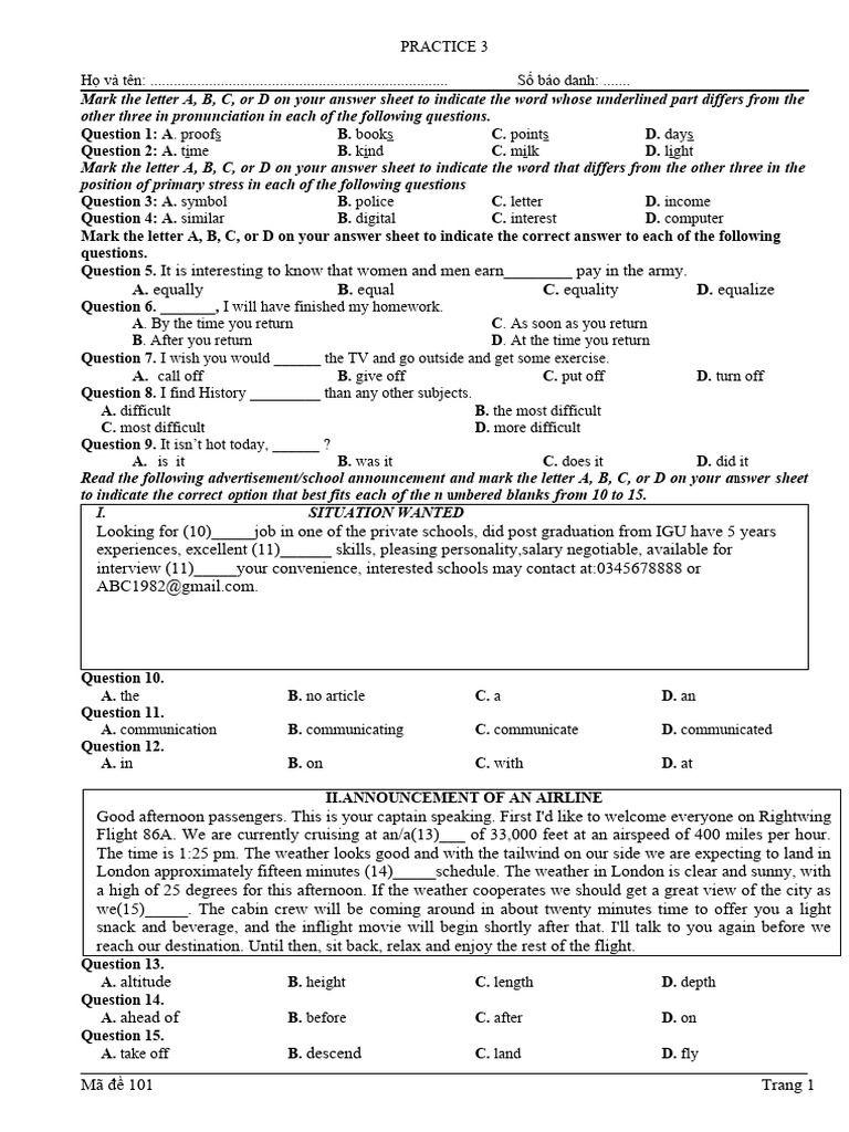 Practice 3 | PDF | Greenhouse Effect | Climate Change
