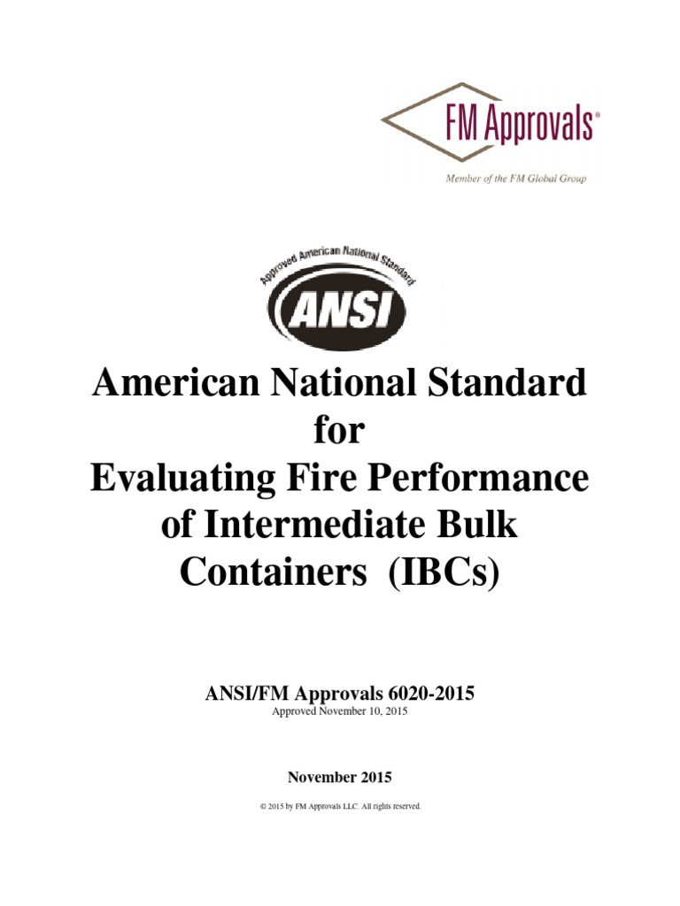 IBC Fire Performance Standards Guide | PDF | Metrology
