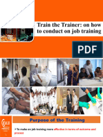 Train The Trainer On Job Training