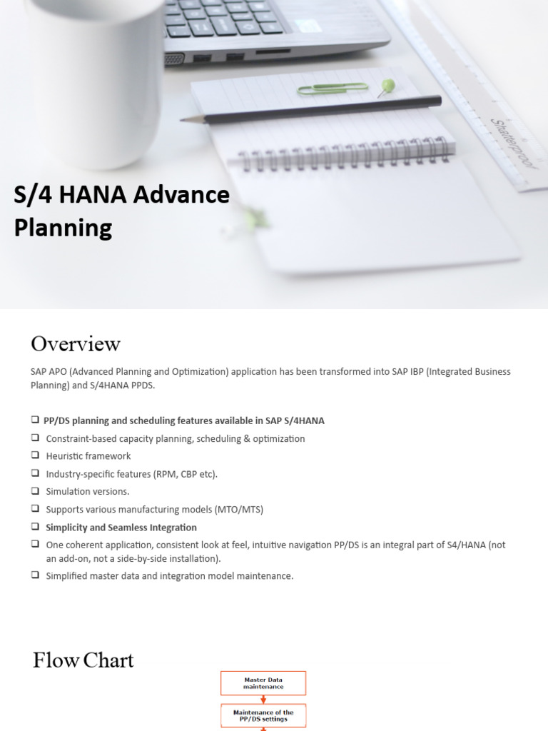 S/4 HANA PPDS: Advanced Scheduling Overview | PDF | Scheduling ...