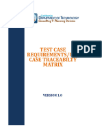Test Cases Requirementsand Use Case Traceability Matrix