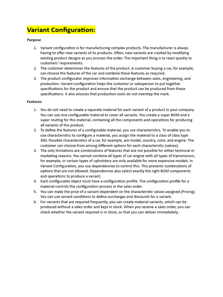 VARIANT CONFIG - SAP CPQ Integration - VARIANT PRICING | PDF | Cloud ...