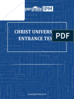 Christ University Entrance Test 027ec8845a780