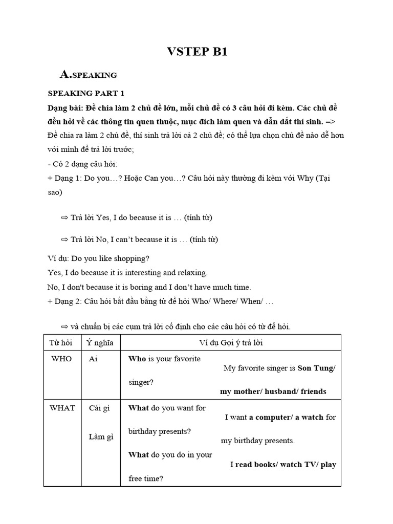 BẬC 3 VSTEP (Tue) | PDF