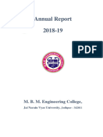 MBM Annual Report 2018-19