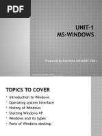 UNIT-1-Introduction To Windows