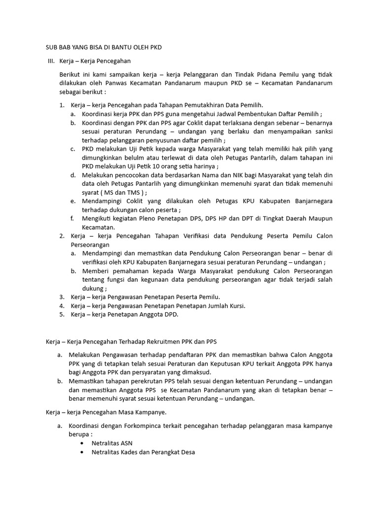 Sub Bab Yang Bisa Di Bantu Oleh PKD | PDF
