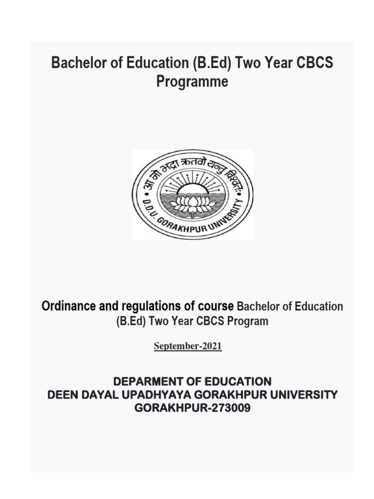 Ddu Bed 1st Sem New Syllabus | Download Free PDF | Learning ...