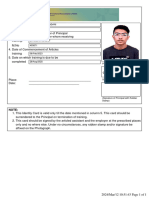 Article Id Card