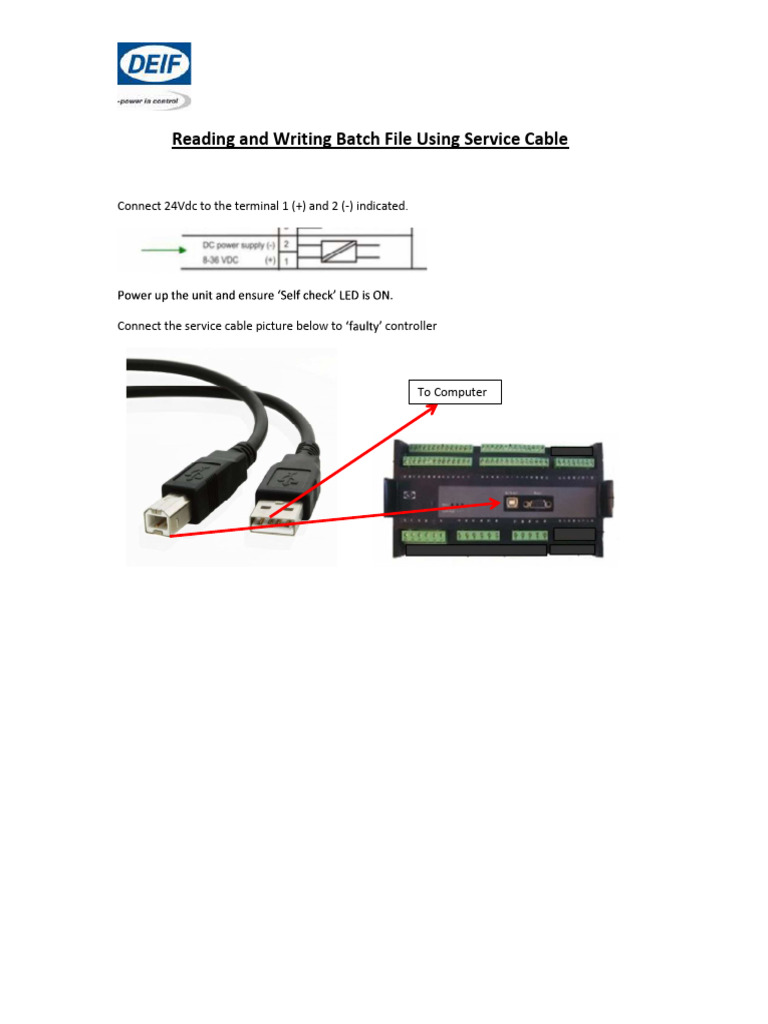 DEIF Procedure For Reading Files | PDF