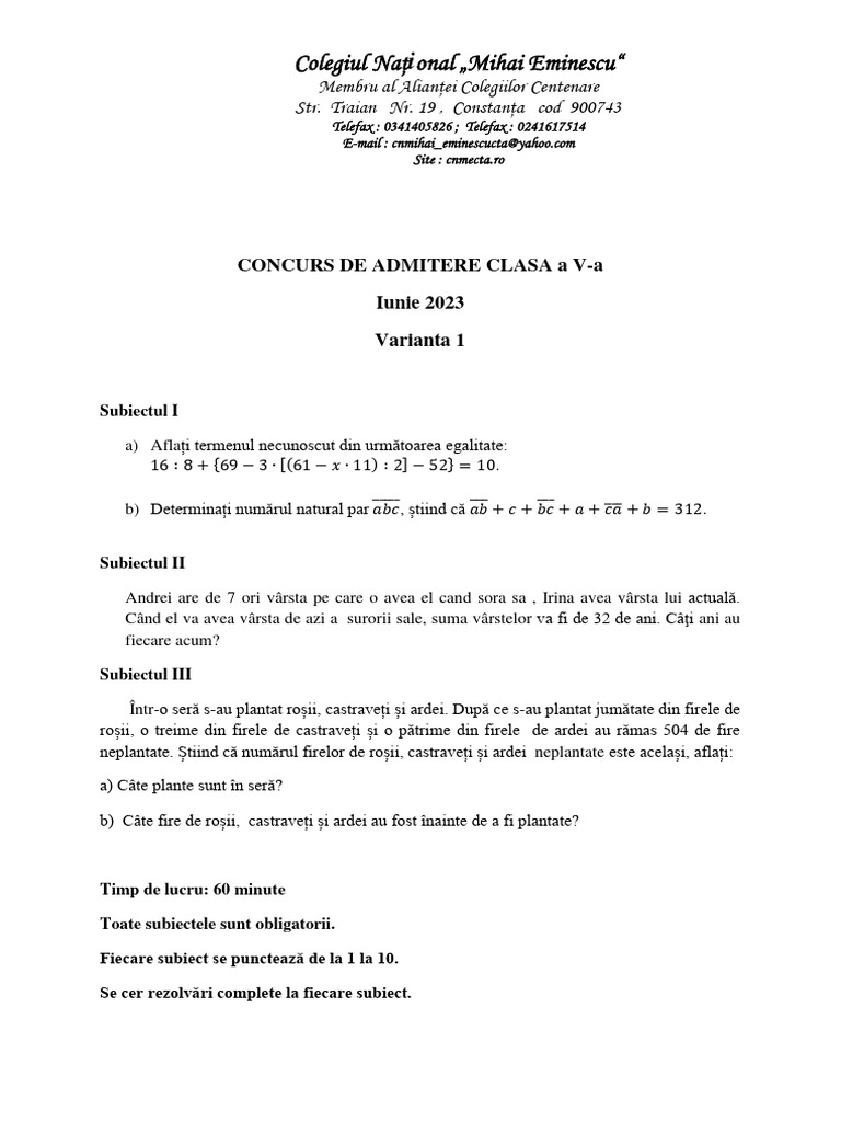 Var1 2023 | PDF