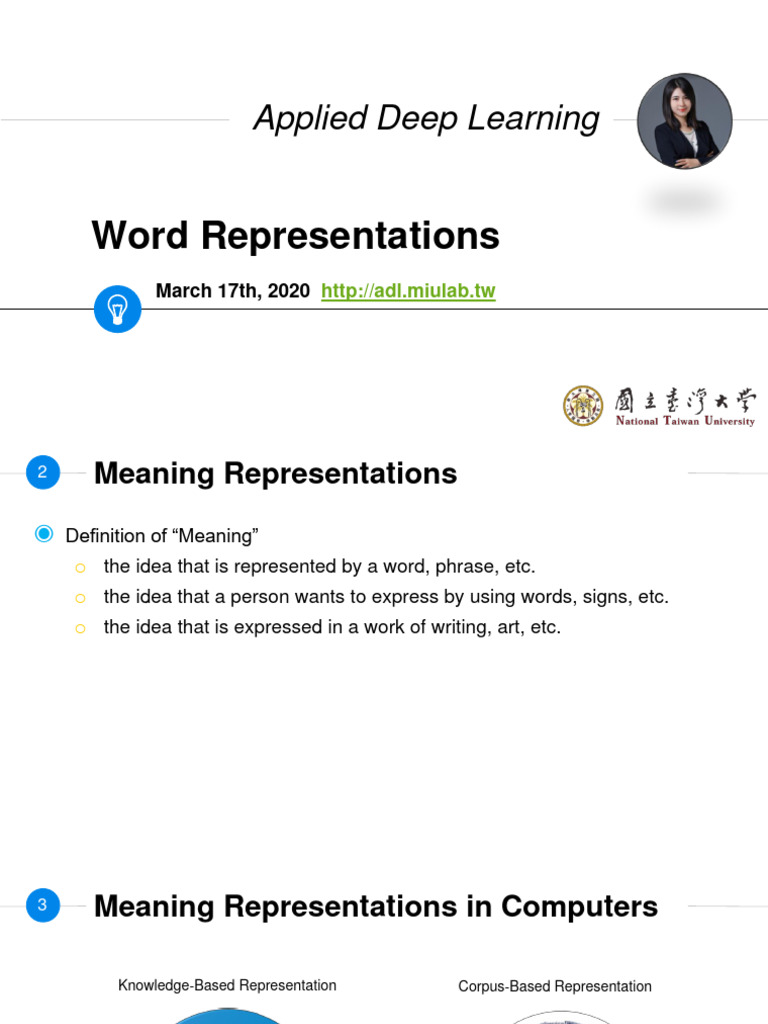 Word Representation Techniques | PDF | Semantics | Cognitive Science