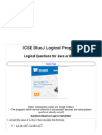 ICSE Bluej Logical Programs