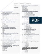 Business English Initial Test