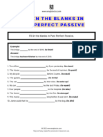 Fill in The Blanks in Past Perfect Passive