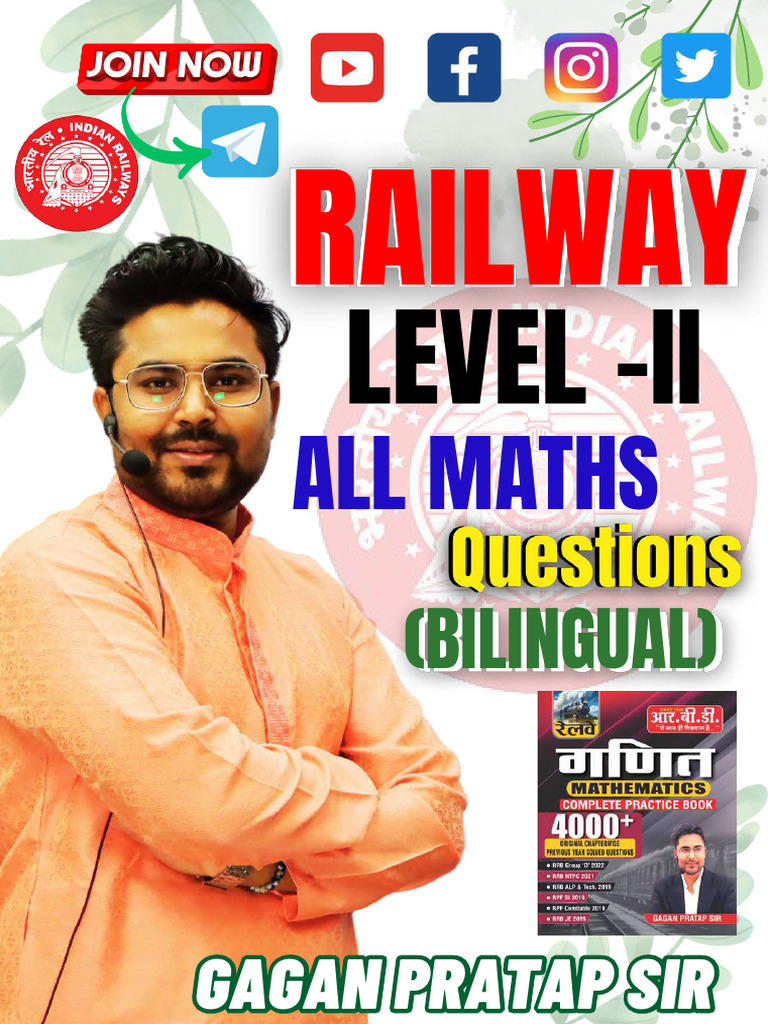 Railway level iiall maths questions bilingual pdf